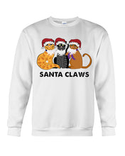 Load image into Gallery viewer, Santa Claws Funny Gift Christmas Gift For Cat Lovers Sweatshirt