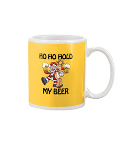 Santa Claus Funny Hold My Bear Christmas Gift For Friends Mug