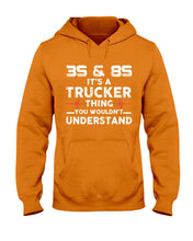 Load image into Gallery viewer, 3S And 8S Trucker Lovers Black T-Shirt Hoodie
