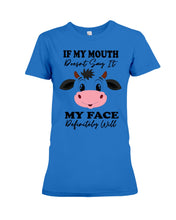Load image into Gallery viewer, Cute Cow T-Shirt For Cow Lovers Ladies Tee