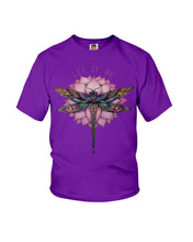 Load image into Gallery viewer, Let It Be Dragonfly Lotus Youth Tee