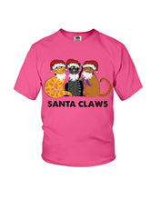 Load image into Gallery viewer, Santa Claws Funny Gift Christmas Gift For Cat Lovers Youth Tee