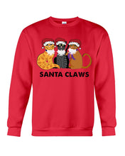 Load image into Gallery viewer, Santa Claws Funny Gift Christmas Gift For Cat Lovers Sweatshirt