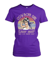 Load image into Gallery viewer, Dallas Cowboys Girl Classy Sassy Ladies Tee