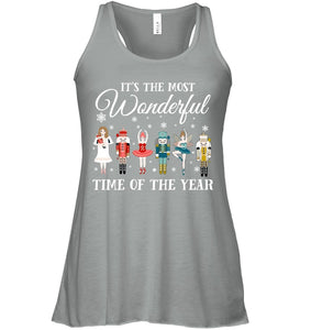 Ballet - Nutcracker Most Beautiful Time Of Year Black T-Shirt Ladies Flowy Tank