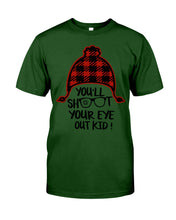 Load image into Gallery viewer, Funny Christmas T-Shirt Shoot Your Eye Out Guys Tee