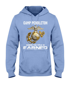 Camp Pendleton Earned Black T-Shirt Hoodie