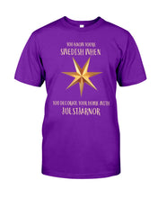 Load image into Gallery viewer, Christmas Star Swedish Julstarnor Black T-Shirt Guys Tee