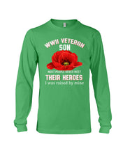 Load image into Gallery viewer, Wwii Veteran Son Gift For Veterab Mom Unisex Long Sleeve