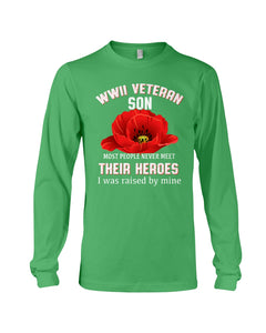 Wwii Veteran Son Gift For Veterab Mom Unisex Long Sleeve