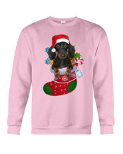 Load image into Gallery viewer, Dachshund In A Sock Christmas Cute Gift For Dachshunds Lovers Sweatshirt