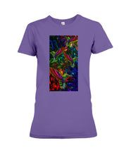 Load image into Gallery viewer, Hummingbird Cosmic Light Color Black T-Shirt Ladies Tee