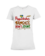Load image into Gallery viewer, Pepparkakor Calories Don&#39;t Count Ladies Tee