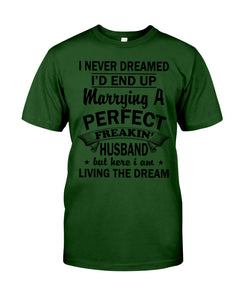 I Marry A Freaking Awesome Husband Gift For Wife T-Shirt Guys Tee