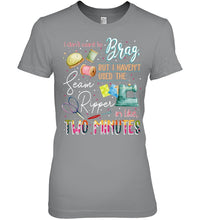 Load image into Gallery viewer, Brag Sean Ripper In Two Minutes Funny T-Shirt Ladies Tee