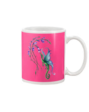 Load image into Gallery viewer, Dragon With Butterfly Wings Dragon Flowers Mug