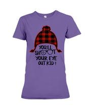 Load image into Gallery viewer, Funny Christmas T-Shirt Shoot Your Eye Out Ladies Tee