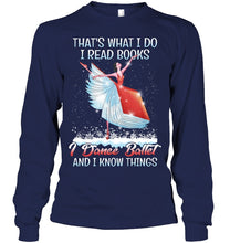 Load image into Gallery viewer, Girl Loves Reading Book And Dance Ballet Gift For Girls T-Shirt Unisex Long Sleeve