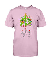 Load image into Gallery viewer, Merry Christmas Funny Dancing Skeleton Guys Tee