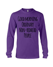 Load image into Gallery viewer, Redhead Good Morning White Mug Unisex Long Sleeve