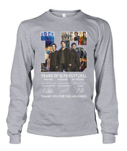 Load image into Gallery viewer, Supernatural 15 Years Anniversary Gift For Fan Black T-Shirt Unisex Long Sleeve