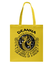Load image into Gallery viewer, Deanna The Soul Of Mermaid Horoscope T-Shirt Basketweave Tote Bag