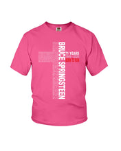 Load image into Gallery viewer, 71 Years Born To Run Bruce Springteen Black T-Shirt Youth Tee