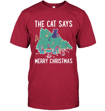 Load image into Gallery viewer, Cat Funny Merry Christmas Shirt Guys Tee