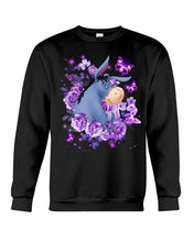 Load image into Gallery viewer, Donkey Loves Purple Flowers Custom T-Shirt Sweatshirt
