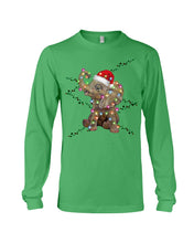 Load image into Gallery viewer, Elephant Color Light Christmas Gift Tee Unisex Long Sleeve