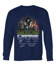 Load image into Gallery viewer, Arrow 8Th Anniversary Gift For Fans Black T-Shirt Unisex Long Sleeve