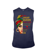 Load image into Gallery viewer, January Queen 3 Sides Horoscopes T-Shirt Unisex Long Sleeve