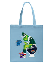 Load image into Gallery viewer, Grinch Green Bay Packers Funny Tee Basketweave Tote Bag