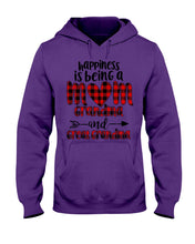 Load image into Gallery viewer, Happiness Is Being A Mom Grandma And Great Grandma Hoodie