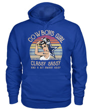 Load image into Gallery viewer, Dallas Cowboys Girl Classy Sassy Hoodie