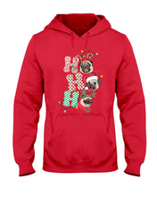 Load image into Gallery viewer, Pug Lover Christmas Hohoho Funny T-Shirt Hoodie