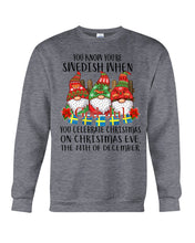 Load image into Gallery viewer, Swedish Christmas Gnome Cute Gift Tee Sweatshirt