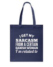 Load image into Gallery viewer, Danish Sarcasm Inherited Women Basketweave Tote Bag