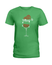 Load image into Gallery viewer, Christmas Gift For Wine Lovers Custom T-Shirt Ladies Tee