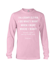 Load image into Gallery viewer, Grumpy Old Man June Wife Black Quote T-Shirt Unisex Long Sleeve