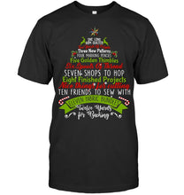 Load image into Gallery viewer, Christmas Tree Eleven Fabric Bundles T-Shirt Basketweave Tote Bag
