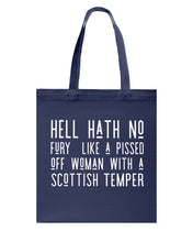 Load image into Gallery viewer, Scottish Woman Temper Scotland Lovers Basketweave Tote Bag