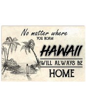 Load image into Gallery viewer, Hawaii Will Always Be Home Horizontal Poster
