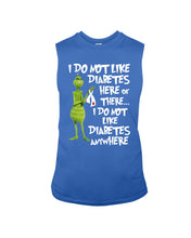 Load image into Gallery viewer, Grinch Funny Quote Don't Like Diabetes Christmas Tee Unisex Long Sleeve
