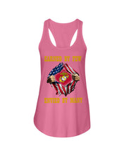 Load image into Gallery viewer, Earned By Few Envied By Many Black T-Shirt Ladies Flowy Tank