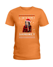 Load image into Gallery viewer, Demi Lovato All I Want For Christmas Is Shmoney Ladies Tee