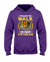 Load image into Gallery viewer, Walked The Walk Vietnam Veteran T-Shirt Hoodie