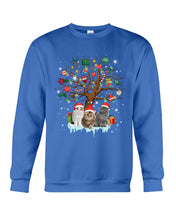Load image into Gallery viewer, Christmas Tree Cat Lovers Cute Funny T-Shirt Sweatshirt