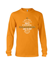Load image into Gallery viewer, Finnish Crazy Grandma Gift For Grandma Family Unisex Long Sleeve