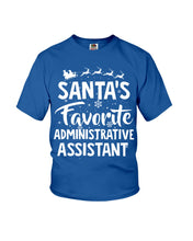 Load image into Gallery viewer, Santa Favorite Assistant Funny Christmas Gift Shirt Youth Tee